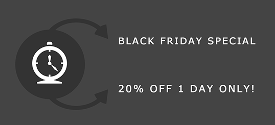 Black friday special 20% off all items