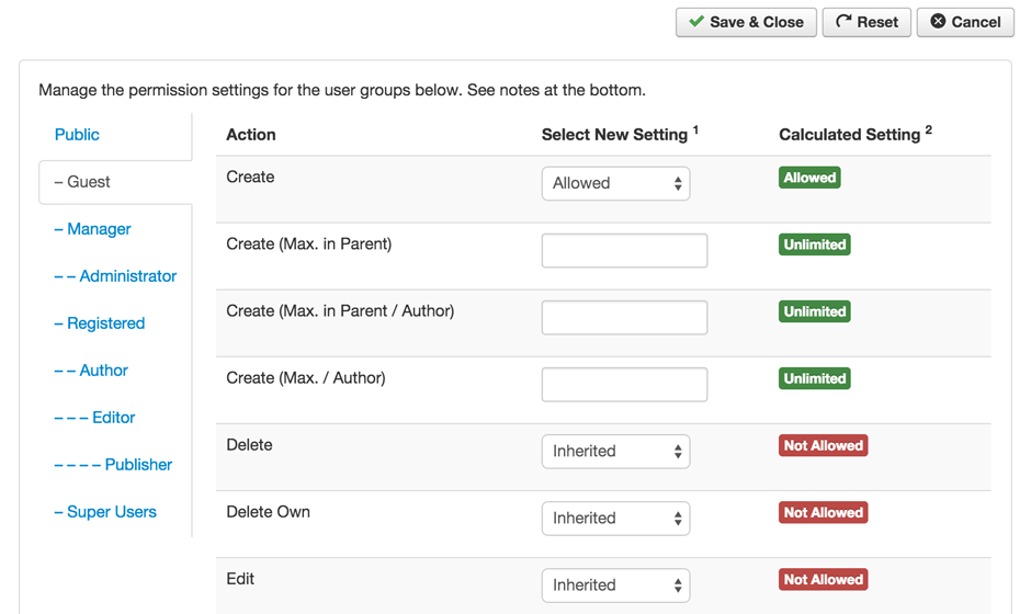 Configure Permissions